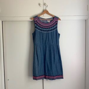 J.Crew cotton embroidered mini dress